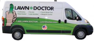 Service van from Lawn Doctor, a Lawn Care Company in Tuscola