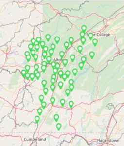 lawn care service area map