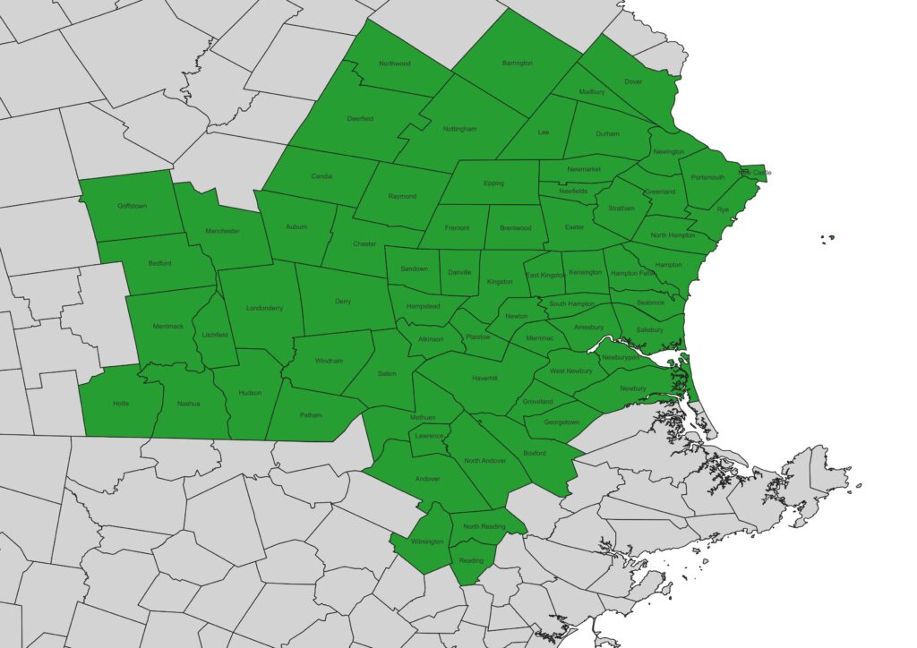 Locations We Serve on Map