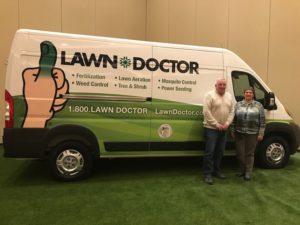 Our staff in front of the van for Lawn Doctor of Stroudsburg-Bangor