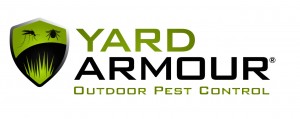Lawn doctor logo for service entitled Yard Armour, Outdoor Pest Control that does flea contol