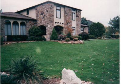 A recent lawn care job in the area