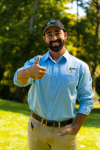 Lawn Technician after providing Lawn Maintenance in Dallas
