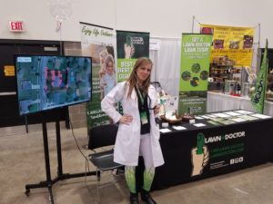 lawn doctor employee at booth