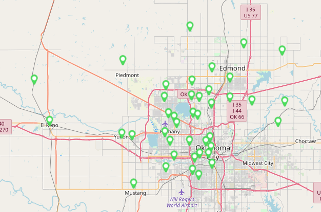 lawn care service area map