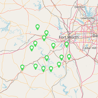 map of lawn care service area