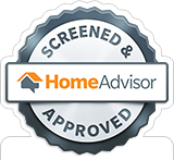 home advisor screen and approved badge