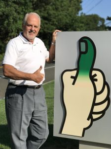 Lawn Doctor of Lafayette Owner giving a thumbs up
