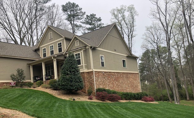 Post image Lawn After lawn care program power seeding and soil enrichment in Marietta, GA