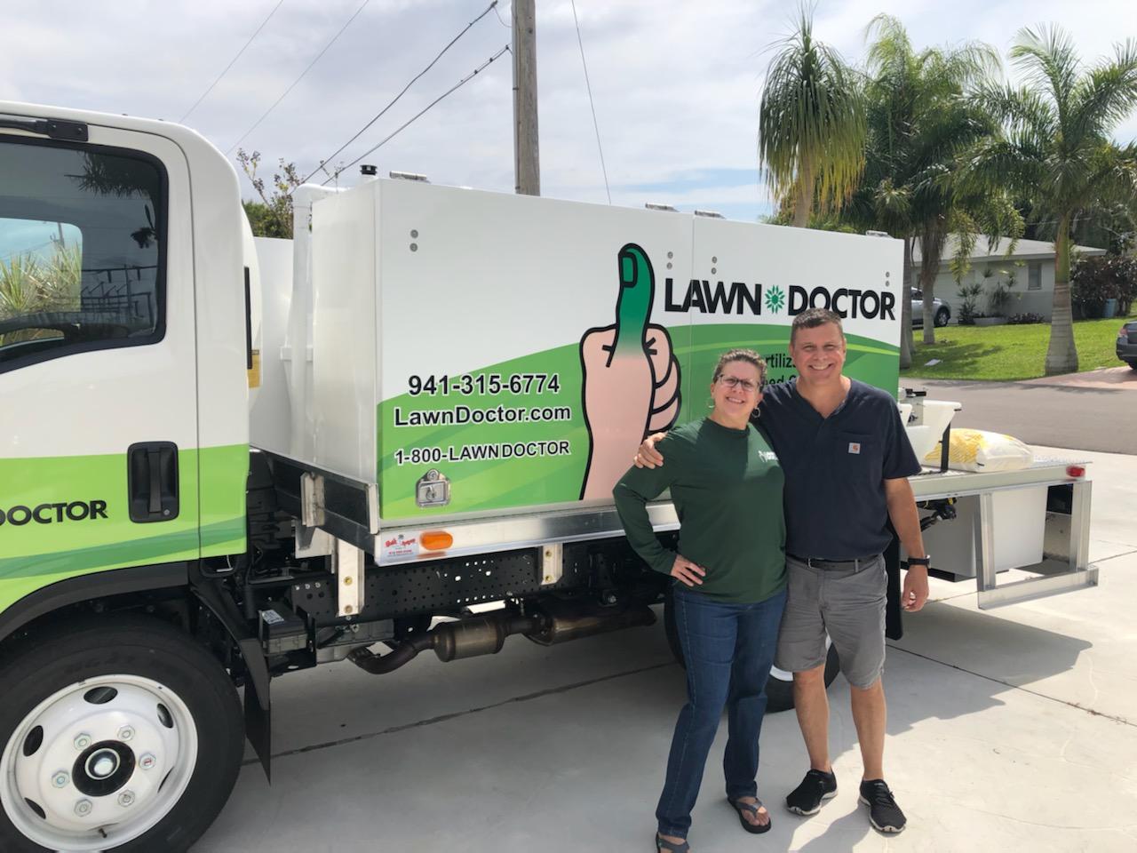 Lawn Doctor of North Sarasota with their lawn service truck