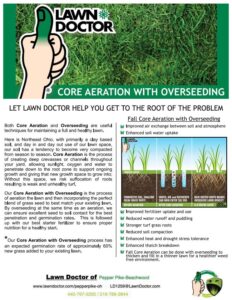 Core Aeration With Overseeding Flier