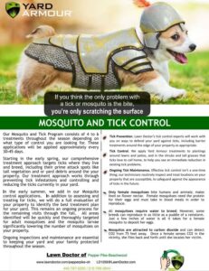 Mosquito and Tick Control Flier