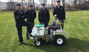4 lawn doctors with turf tamer lawn seeding portage equipment