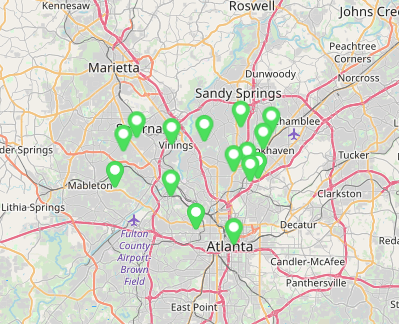 lawn care service area map