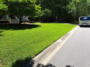 Pristine Lawn showing curb appeal
