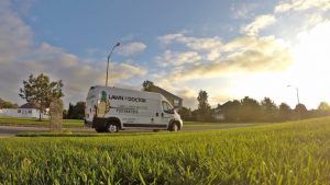 lawn care truck getting ready to provide lawn care service in Toms River 