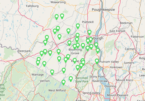 map of lawn care service area