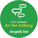 angie's list do the talking review badge