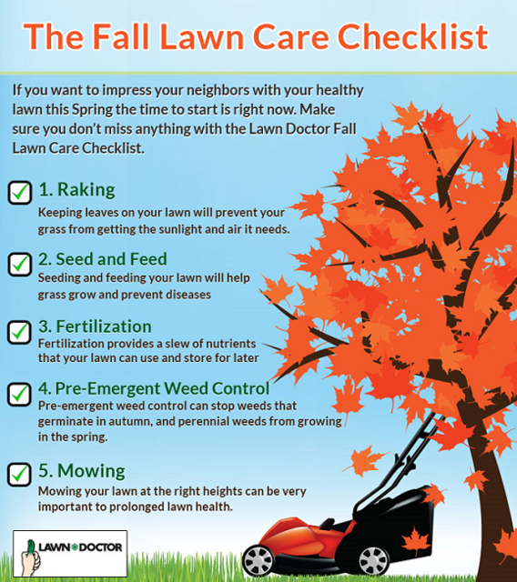 fall lawn care checklist